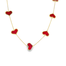 Load image into Gallery viewer, 14kg Large Cornelian Heart Necklace
