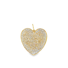 Load image into Gallery viewer, 14kg and White Diamond Heart Pendant
