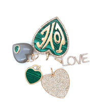 Load image into Gallery viewer, 14kg and White Diamond Heart Pendant
