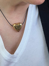 Load image into Gallery viewer, 14k gold Dipped Heart on the rope
